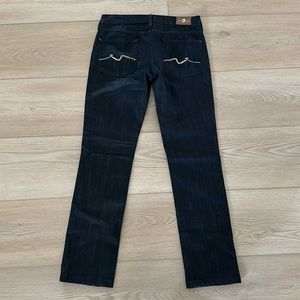 7FAM Rhinestone pocket jeans
